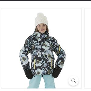 Kids Floral Raincoat with Hood